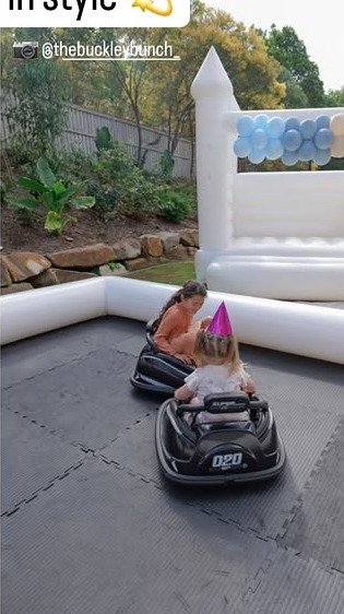 The Bubba Club’s bumper cars party setup